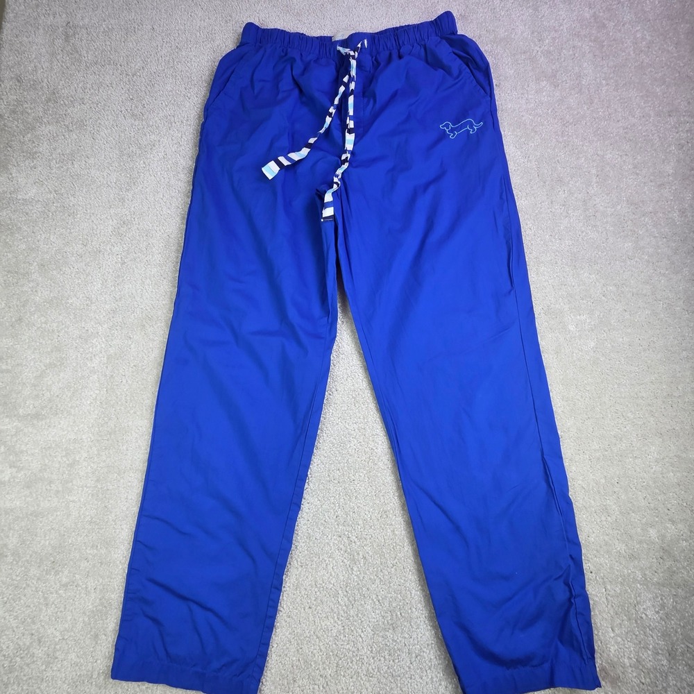 Peter Alexander Womens M Blue Cotton Lounge Pants Lightweight Stretch‎ Pajamas